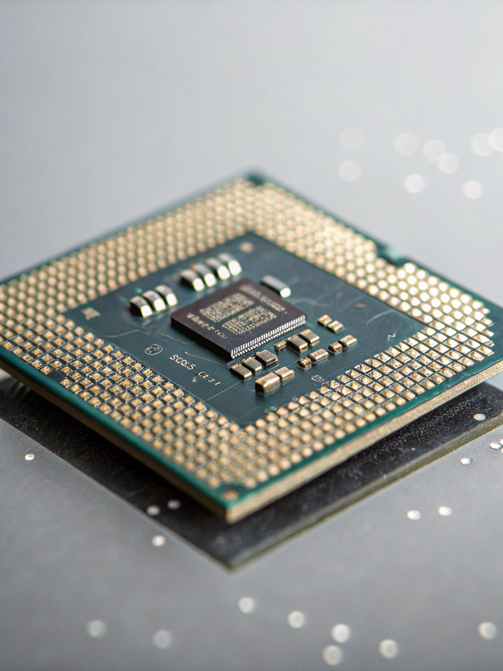 Rectangular two-sided 3D printed chip with custom design